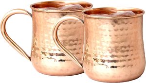 Taza de Vidrio Martillado de Cobre para Bebidas - Product Image 2