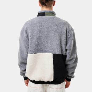 Veste en polaire sherpa enduite de laine, surdimensionnée, à capuche, de qualité supérieure, pour homme, chaude, respirante, coupe-vent, fermeture éclair intégrale, pour l'extérieur - Product Image 4