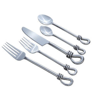 Plata acero inoxidable pulido medio cucharas de servir - Product Image 2