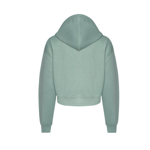 เสื้อมีฮู้ดมีซิปสำหรับผู้หญิงผ้าคอตตอนมีฮู้ด100% ด้านหน้าใส่สบายระบายอากาศป้องกันการเกิดคราบ - Product Image 2