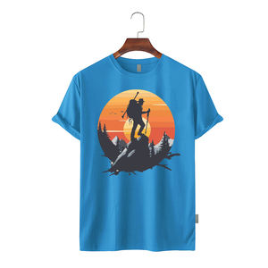 T-shirt Homme Hiver 2026 100% Coton Manches Courtes Col Rond Grande Taille Options Personnalisées sur le Devant Écologique Séchage Rapide Service OEM - Product Image 6