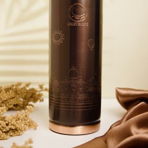 Factory Wholesale High Quality 100% Pure Copper Hammered 34OZ/<b>1</b> <b>Litre</b> Ayurvedic Drinkware Purity <b>Bottle</b> Leak-Proof Cooling Water - Product Image 6