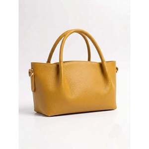 Structured <b>Handbag</b> in Genuine Dollaro Leather - Made in Italy - Art. 26071 - Product Image 1