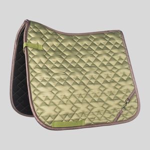 Almohadillas de lona vaquera para silla de montar de caballo, de alta venta al por mayor, colores sólidos, diseño deportivo para entrenamiento, bordado clásico con logotipo personalizado para equitación. - Product Image 1