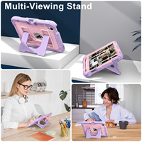 Düşmeye Dayanıklı Çift Açılı Standlı Kalem Tutucu PC Silikon Sağlam Tablet Kılıfı iPad Mini 7 2024 Mini 6 2021 8.3 İnç için