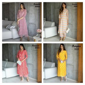 Kurti indien pakistanais en pur tissu mousseline fantaisie avec impression numérique tendance, formel, décontracté, simple, à porter au bureau, avec plazo - Product Image 6