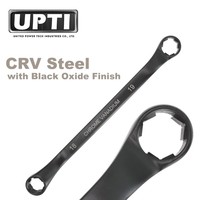 Outils automobiles de haute qualité fabriqués à Taïwan, UPTI, OEM, neufs, HW403745, jeu de 18 extracteurs de boulons à poignée coussinée en oxyde noir, clés à fourche décalées