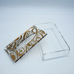 Prix usine Rectangle boîte à mouchoirs en acrylique transparent au prix le plus bas personnalisé clair Premium accessoires de bureau boîte à mouchoirs en acrylique - Product Image 5