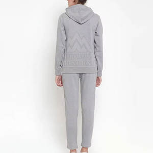 Low Moq Custom Design Women <b>Tracksuits</b> Outdoor Use Women Clothing Solid Color <b>Plain</b> <b>Tracksuit</b> - Product Image 3