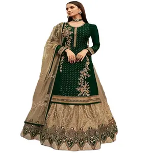 مجموعة فساتين زفاف باكستانية هندية فستان سلوار كميز فساتين جورجيت الأكثر مبيعًا بتصدير سورات الهند