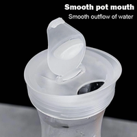 Bouteilles carrées en PET de qualité alimentaire de 600 ml, 1000 ml, 1200 ml, 1600 ml, vides, avec couvercle antivol... ODM OEM