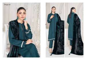 Salwar Kameez de Alta Calidad para Mujer, Estilo Indio y Pakistaní, Vestido de Lana de Última Moda de la India y Pakistán, Riaz Arts D-06 - Product Image 3