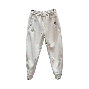 Pantalones para correr impermeables de cintura alta para hombre, ropa de otoño, pantalones de chándal de lona ancha para correr, gimnasio, ropa deportiva de talla grande - Product Image 1