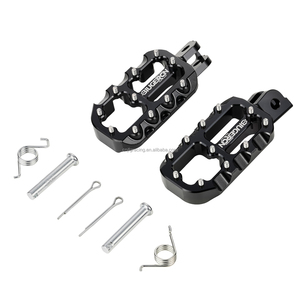 JFG RACING Repose-pieds renforcés noirs pour moto Razor MX650, pièces de rechange en aluminium CNC pour accessoires moto - Product Image 1