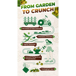 Signature Market Baked Okra Crisp Twists, chips de légumes savoureuses et croustillantes, et bouchées de salade, 55g, collations nutritives à base de légumes - Product Image 3