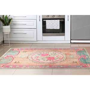 Alfombra con Diseño de Rosas, Alfombra Estampada, Alfombra para Interiores, Diseño Turco de Lujo, Alfombra de Chenilla - Product Image 4