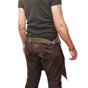 Tabliers de boucher professionnels en cuir et coton pleine fleur pour hommes, pour atelier, 2023 - Product Image 4