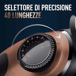 Recortadora de Barba Eléctrica para Hombre con 40 Ajustes de Longitud de Cabello y Cuchilla de Acero Inoxidable, con Cable e Impermeable IPX7 - Product Image 2