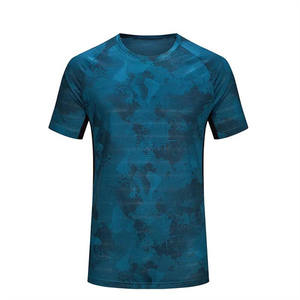 เสื้อยืดผู้ชายแขนสั้นเสื้อโลโก้ที่กำหนดเองวัสดุเป็นมิตรต่อสิ่งแวดล้อมเย็บคงทนหลากสี - Product Image 1