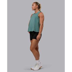 Breeze Ladies Loose-Fit <b>Knit</b> Training <b>Tank</b> <b>Top</b> for Gym Breathable & Comfortable Sportswear with Custom Logo - Product Image 4
