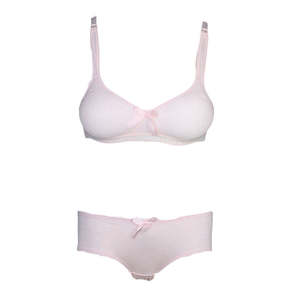 Ensemble soutien-gorge et culotte en mousse pour femme - Rose - Product Image 1
