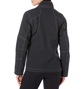 Chaqueta Softshell para Mujer con Logotipo Personalizado, Nuevo Diseño, Cuello Alto, Cremallera, Impermeable, Cortavientos, Transpirable, para Deportes al Aire Libre - Product Image 4
