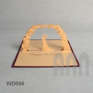 Tarjetas de felicitación emergentes 3D personalizadas para bodas, cumpleaños y recuerdos de papel de impresión Offset para el día de San Valentín - Product Image 3