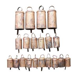 Handmade Rustic Set 24 Recycled Iron Tin Mug Bells Antique Look Vase Decorations for Home Restaurants <b>Wall</b> <b>Decor</b> Handicrafts - Product Image 4