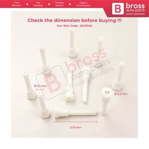 BCP046 ชุดเชือกปลายสายเคเบิล 10 ชิ้น สำหรับกลไกม้วนหน้าต่าง รุ่น BCP046 - Product Image 5