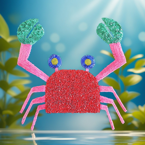 Parche de Lentejuelas con Diseño de Cangrejo Colorido para Bolsos y Gorras - Product Image 3