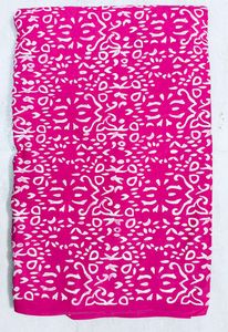 Ethnic Hand Block Printed 100%Cotton Fabric Handcrafted Jaipur Traditional Eco Friendly Breathable Block Print Cotton Fabric - Product Image 5