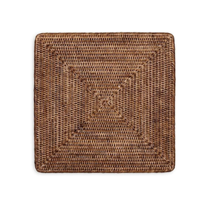 แผ่นรองจานหวายทรงสี่เหลี่ยมเป็นมิตรต่อสิ่งแวดล้อมทำด้วยมือสำหรับรับประทานอาหารและปาร์ตี้เครื่องใช้ในครัวขายส่งจากเวียดนาม - Product Image 1
