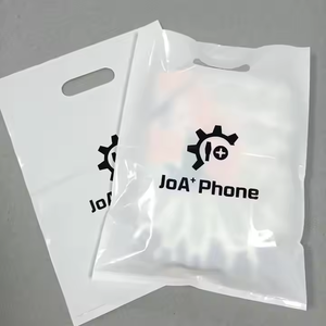 Fabrication de sacs de remerciement découpés en plastique PE pour boutique de cadeaux et emballage de friandises sacs en plastique personnalisés - Product Image 1