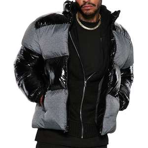 Veste bouffante pour hommes de style audacieux avec confort chaleureux et design moderne à la mode pour un usage extérieur et décontracté par temps froid - Product Image 1