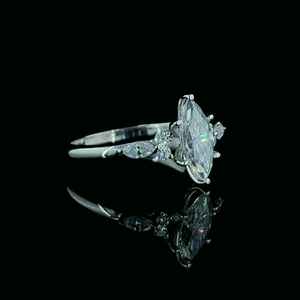 Regalo especial de San Valentín, anillo de boda de Plata de Ley 925, moda Marquesa, corte Moissanite, diamante, compromiso, moda clásica - Product Image 2