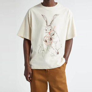 2025 Top Trending Custom Streetwear Tee Cotton Acid Wash T Shirt Oversized Screen Print Camisetas de manga corta para hombres - Product Image 1