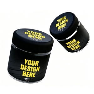 Custom 3.5 Stand up Zipper Mylar Bags and Moisture Proof Food Grade Box and Black Mylar <b>Jar</b> with Digital Printing Stickers - Product Image 5
