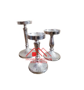Soportes de velas grandes para decoración de jardín para el hogar, hoteles y restaurantes, soportes de velas de aluminio para decoraciones de suelo de boda - Product Image 1