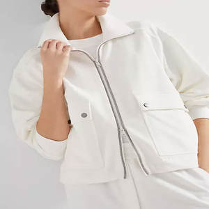 Designs uniques, vente chaude, logo personnalisé, sweat-shirts à capuche zippés décontractés pour femmes, effet délavé, tissu épais, haute qualité - Product Image 3