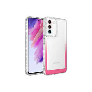 Coque en silicone Netzy blanc-rose avec paillettes et dégradé de couleurs pour Galaxy S21 FE LSAFA, protection pour téléphone modèle A55 - Product Image 1