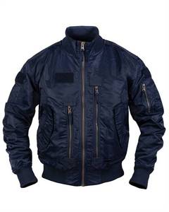 Men's Winter Bomber <b>Jacket</b> with Embroidery Windproof & Reversible Vintage Design 100% Polyester OEM Service - Product Image 1