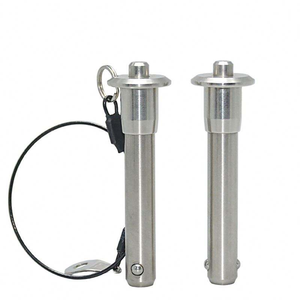 Goupille de verrouillage à bille en acier inoxydable MT171A à dégagement rapide pour remorque, diamètre 6,35 mm, pour système audio Line Array - Product Image 1