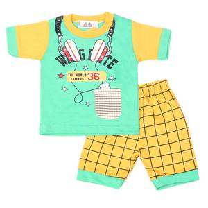 ชุดสูทเด็กชายแขนสั้น 4543 -สีเขียว - Product Image 1