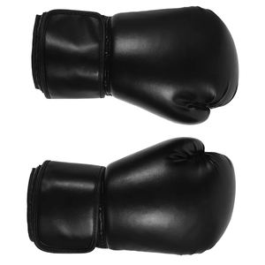 ถุงมือชกมวยหนังวัวสีทองผูกเชือกถุงมือฝึกชกมวยสำหรับผู้ใหญ่ - Product Image 1