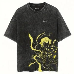 เสื้อยืดผู้ชายผ้าฝ้าย 100% พิมพ์ลายดิจิตอลคุณภาพสูง น้ำหนัก 220 กรัม ทรงหลวม ระบายอากาศ แห้งเร็ว แขนสั้น ลดราคา - Product Image 2