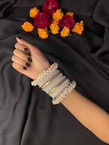 Ensemble de bracelets Churi de luxe traditionnels faits à la main pour cadeaux de l'Aïd de mariage, nouveaux designs, prix de gros - Product Image 4