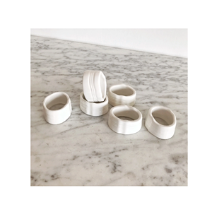 แหวนผ้าเช็ดปากเซรามิกที่ใช้สำหรับใช้บนโต๊ะอาหารที่ตกแต่งด้วยงานฝีมือใหม่ล่าสุด - Product Image 1