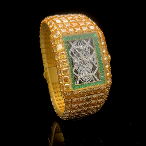 Montre unisexe personnalisée de luxe, mouvement mécanique ETA cultivé en laboratoire, boîtier en alliage, bracelet en caoutchouc, affichage analogique, pour la revente - Product Image 1