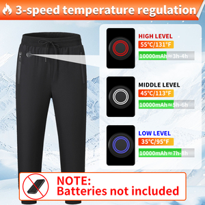 Quần sưởi ấm có thể sạc lại qua USB ngoài trời Quần sưởi ấm 8 vùng Quần mùa đông Quần sưởi ấm bằng điện ấm áp và dày - Product Image 3