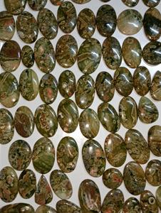 AAA + grado Natural riolita jaspe cabujón piedra preciosa suelta única para la fabricación de joyas lote al por mayor piedra riolita jaspe - Product Image 4